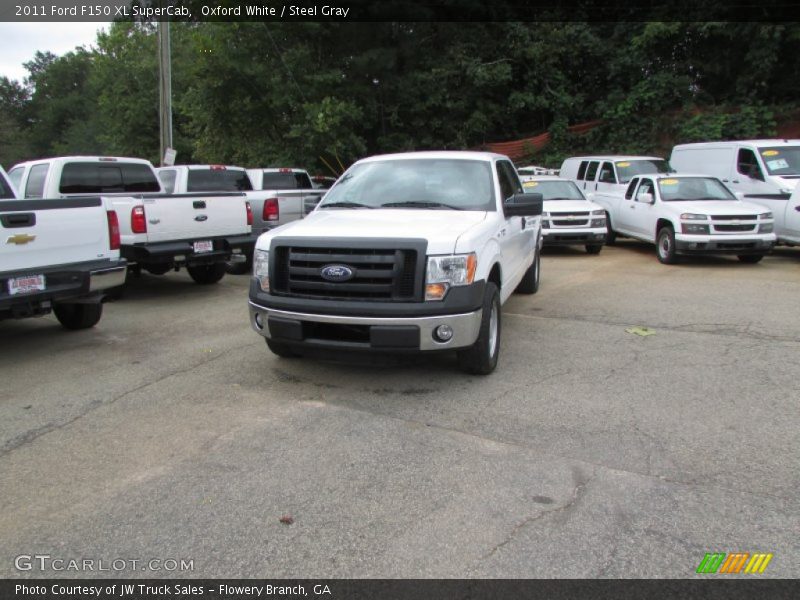 Oxford White / Steel Gray 2011 Ford F150 XL SuperCab