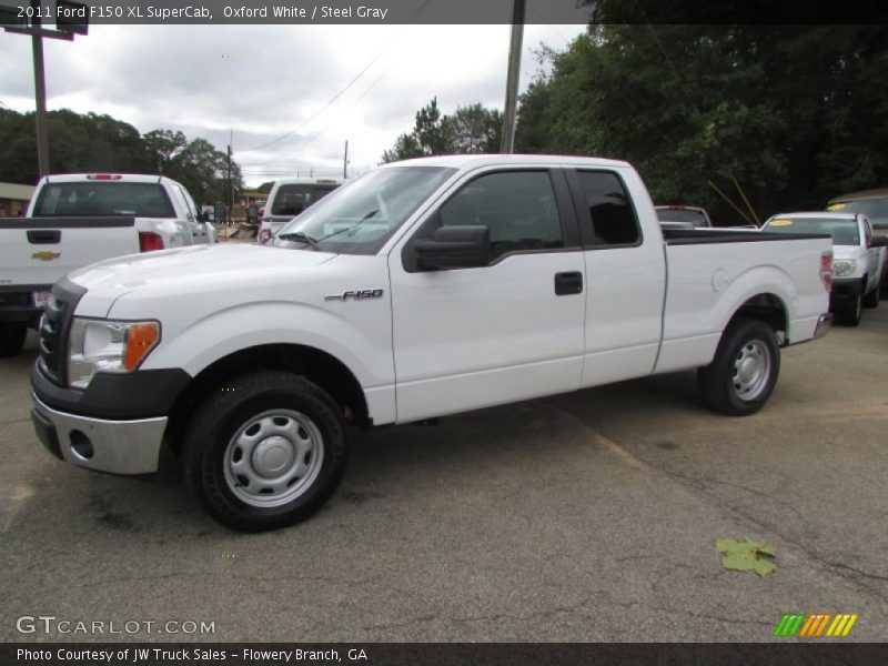 Oxford White / Steel Gray 2011 Ford F150 XL SuperCab