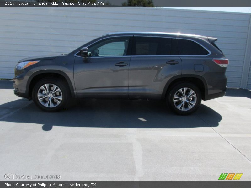 Predawn Gray Mica / Ash 2015 Toyota Highlander XLE