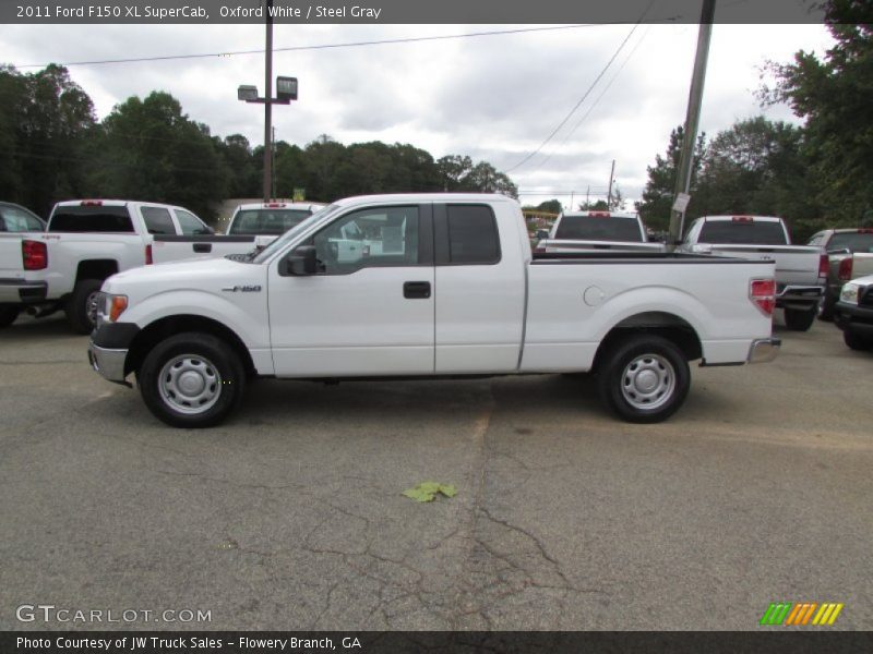 Oxford White / Steel Gray 2011 Ford F150 XL SuperCab