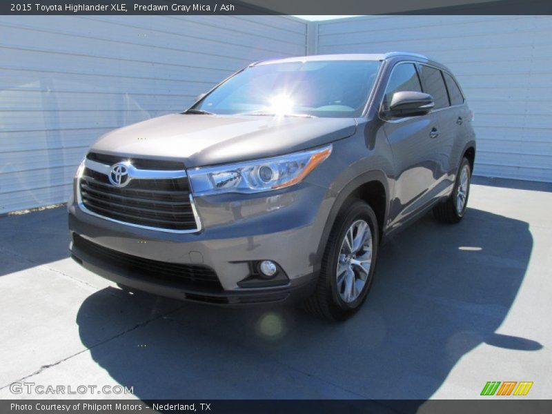 Predawn Gray Mica / Ash 2015 Toyota Highlander XLE