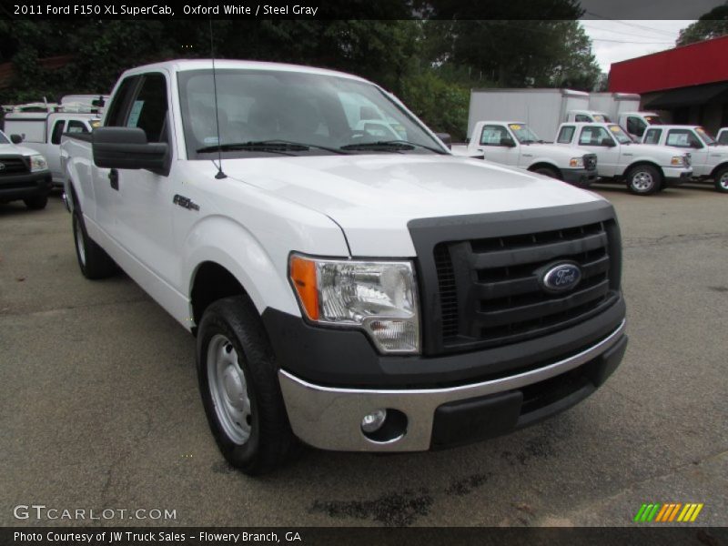 Oxford White / Steel Gray 2011 Ford F150 XL SuperCab