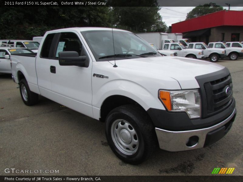 Oxford White / Steel Gray 2011 Ford F150 XL SuperCab