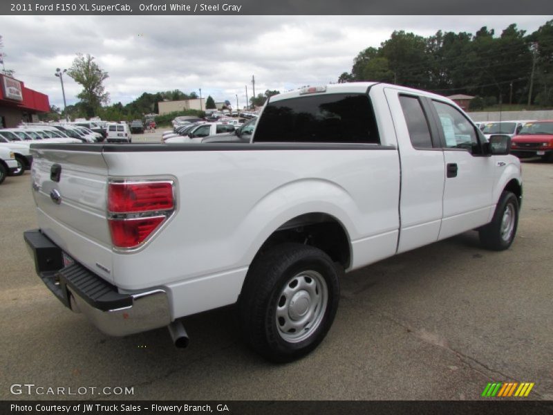 Oxford White / Steel Gray 2011 Ford F150 XL SuperCab