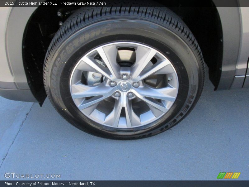 Predawn Gray Mica / Ash 2015 Toyota Highlander XLE