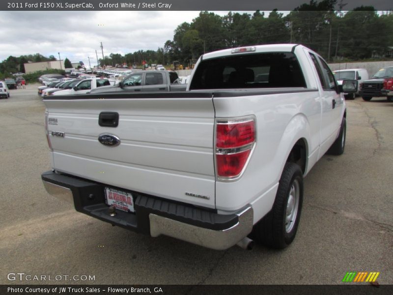 Oxford White / Steel Gray 2011 Ford F150 XL SuperCab