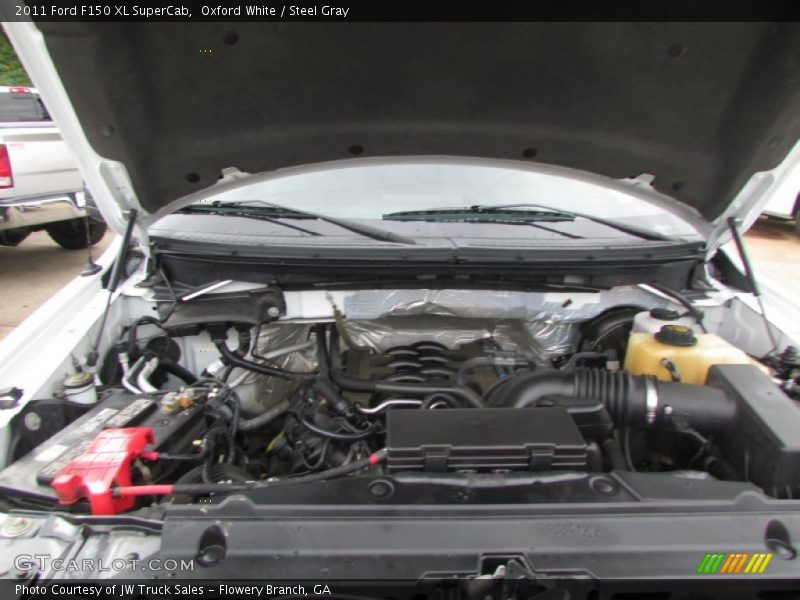 Oxford White / Steel Gray 2011 Ford F150 XL SuperCab