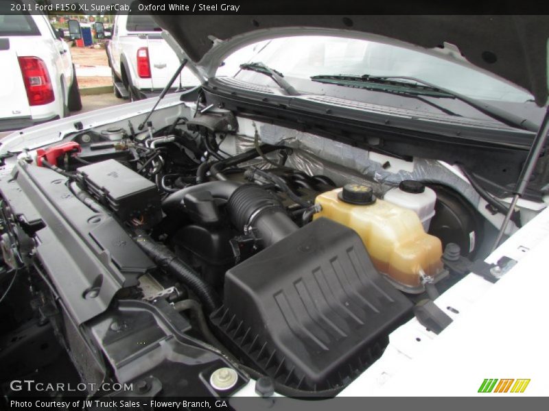Oxford White / Steel Gray 2011 Ford F150 XL SuperCab