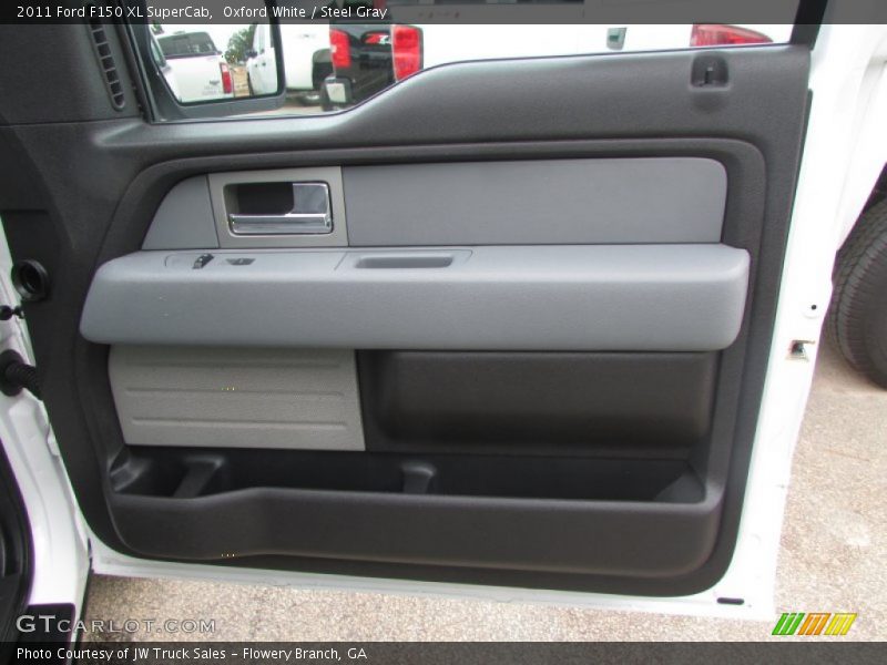 Oxford White / Steel Gray 2011 Ford F150 XL SuperCab