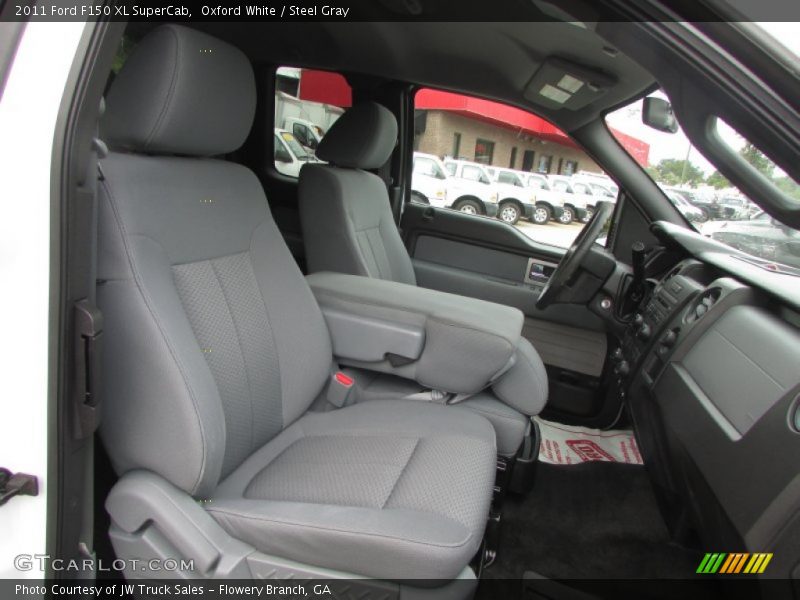 Oxford White / Steel Gray 2011 Ford F150 XL SuperCab