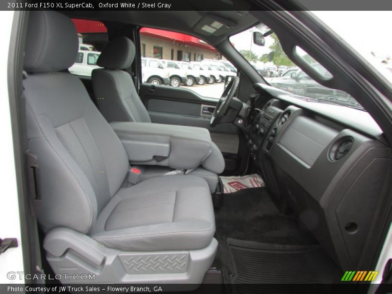 Oxford White / Steel Gray 2011 Ford F150 XL SuperCab