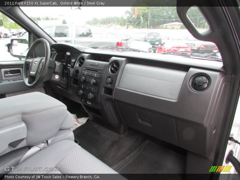 Oxford White / Steel Gray 2011 Ford F150 XL SuperCab