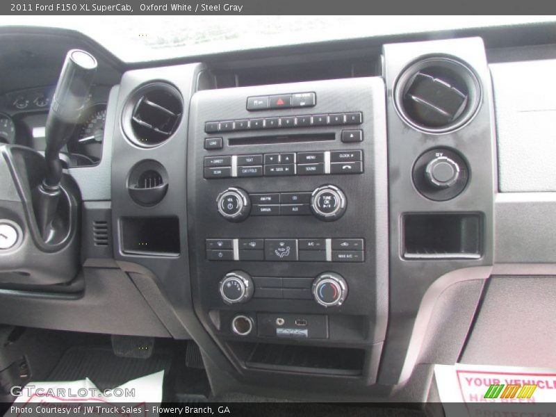 Oxford White / Steel Gray 2011 Ford F150 XL SuperCab