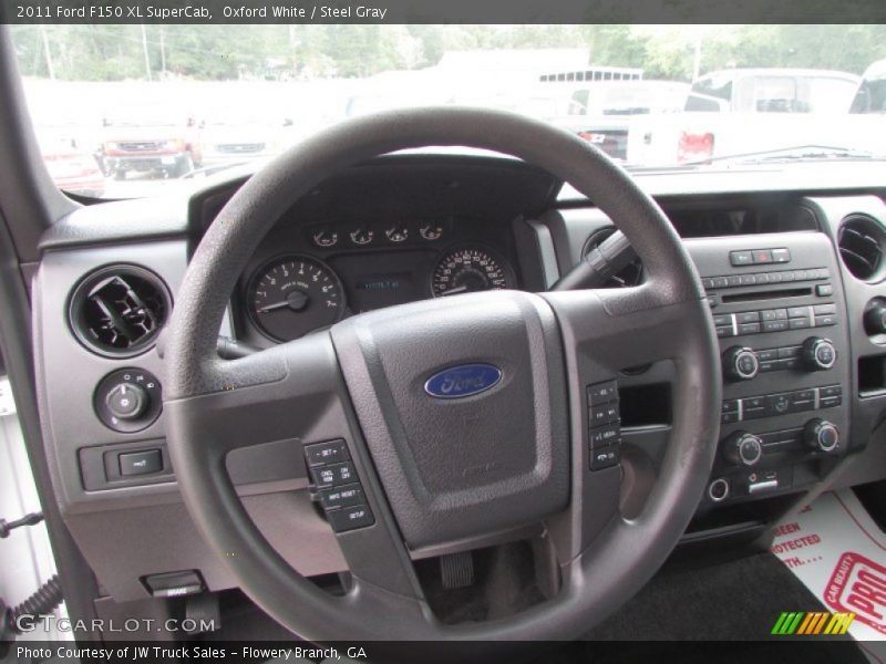 Oxford White / Steel Gray 2011 Ford F150 XL SuperCab