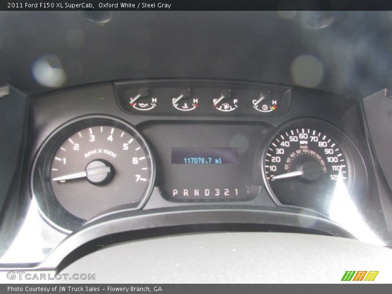 Oxford White / Steel Gray 2011 Ford F150 XL SuperCab
