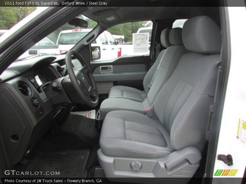 Oxford White / Steel Gray 2011 Ford F150 XL SuperCab