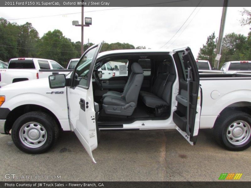 Oxford White / Steel Gray 2011 Ford F150 XL SuperCab