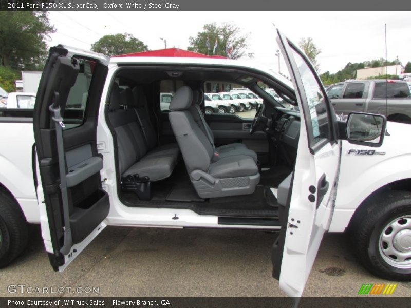 Oxford White / Steel Gray 2011 Ford F150 XL SuperCab