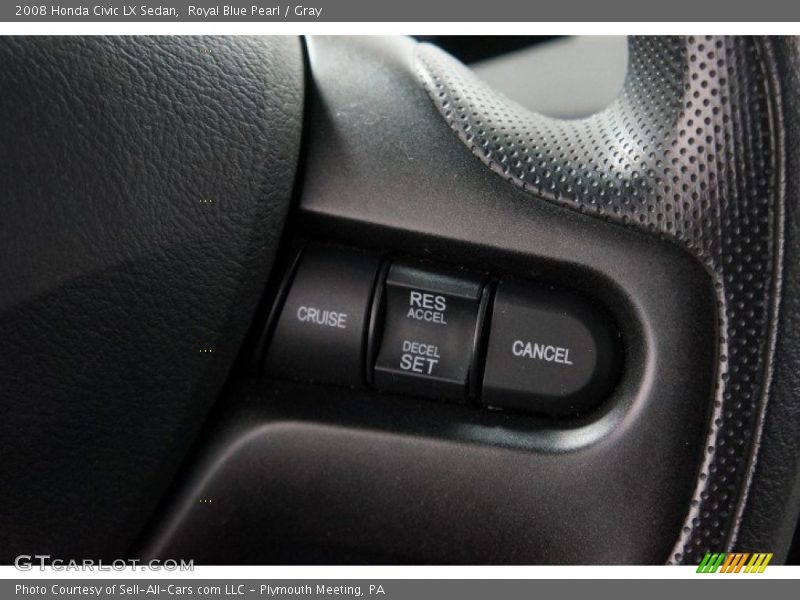 Royal Blue Pearl / Gray 2008 Honda Civic LX Sedan