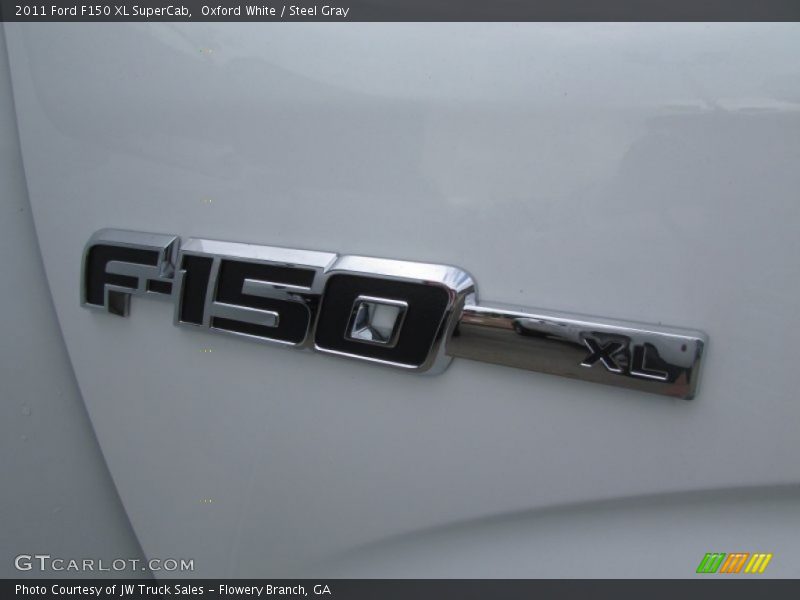 Oxford White / Steel Gray 2011 Ford F150 XL SuperCab