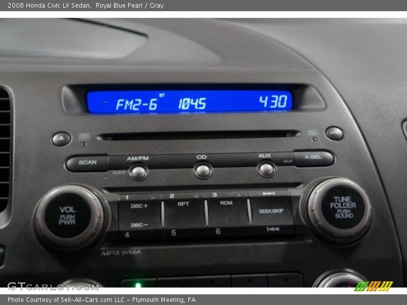 Royal Blue Pearl / Gray 2008 Honda Civic LX Sedan