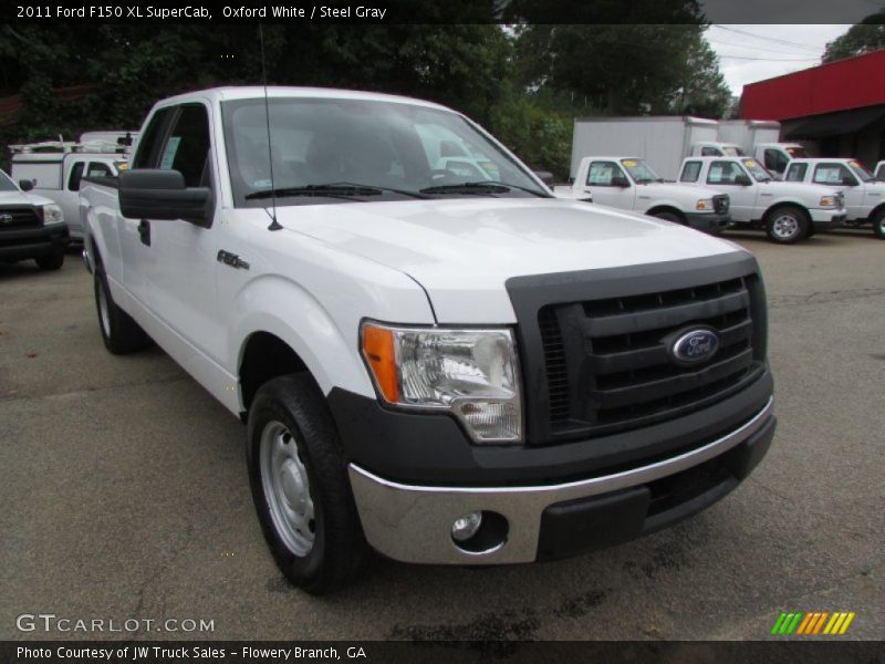 Oxford White / Steel Gray 2011 Ford F150 XL SuperCab