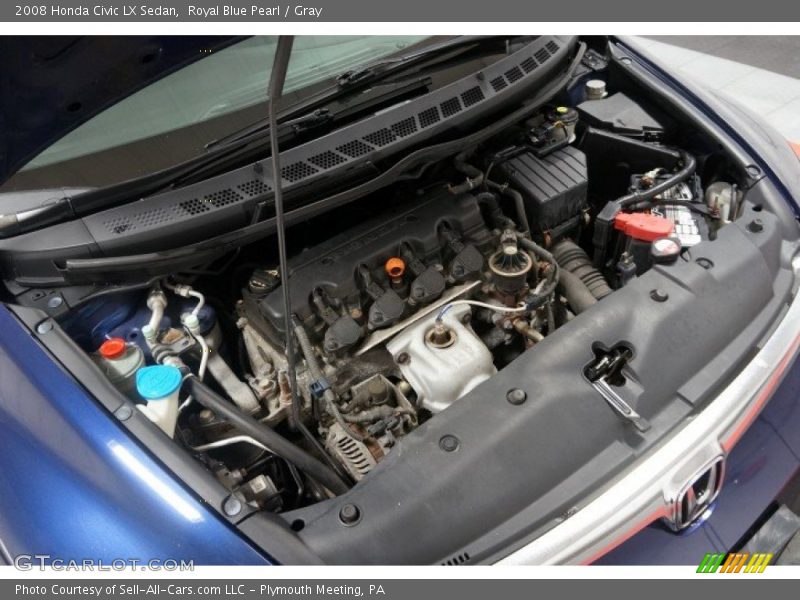 Royal Blue Pearl / Gray 2008 Honda Civic LX Sedan