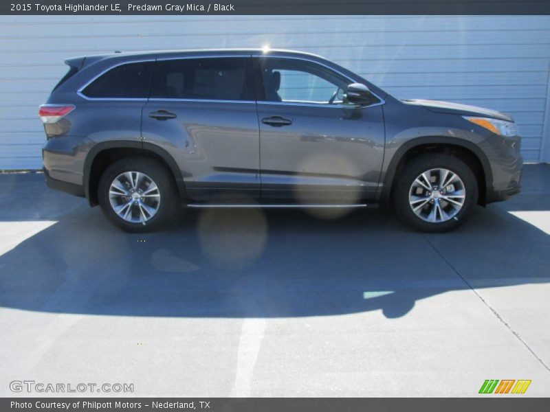 Predawn Gray Mica / Black 2015 Toyota Highlander LE
