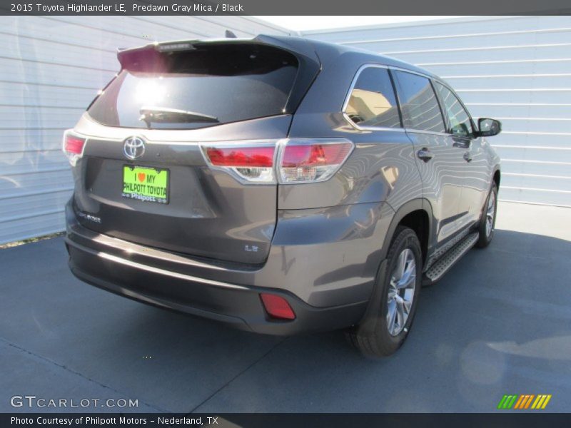 Predawn Gray Mica / Black 2015 Toyota Highlander LE