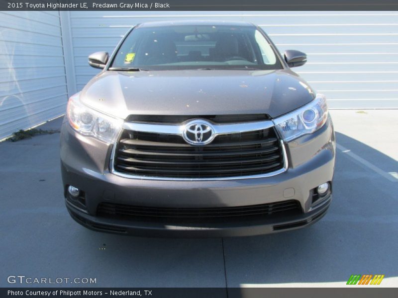 Predawn Gray Mica / Black 2015 Toyota Highlander LE