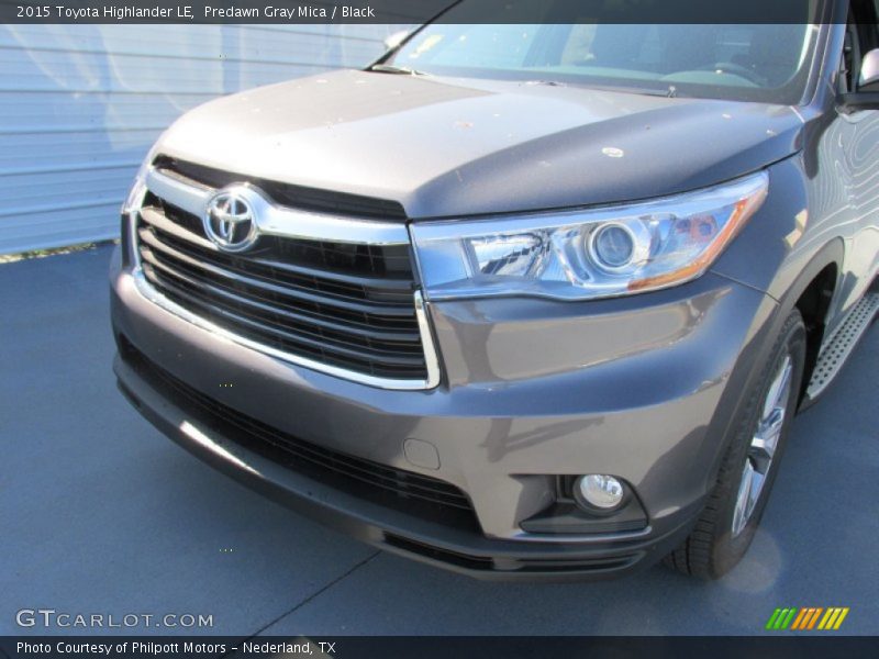 Predawn Gray Mica / Black 2015 Toyota Highlander LE