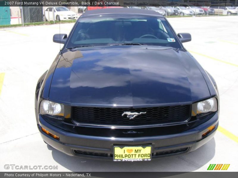 Black / Dark Charcoal 2007 Ford Mustang V6 Deluxe Convertible