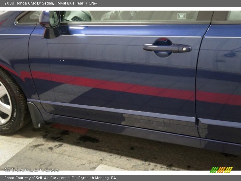 Royal Blue Pearl / Gray 2008 Honda Civic LX Sedan
