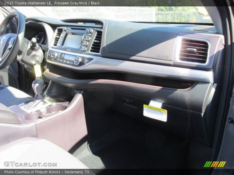 Predawn Gray Mica / Black 2015 Toyota Highlander LE