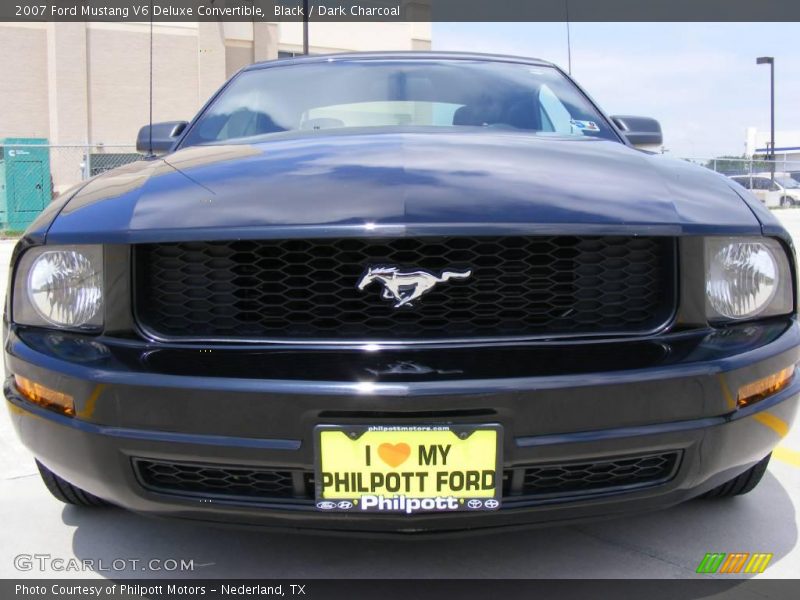 Black / Dark Charcoal 2007 Ford Mustang V6 Deluxe Convertible