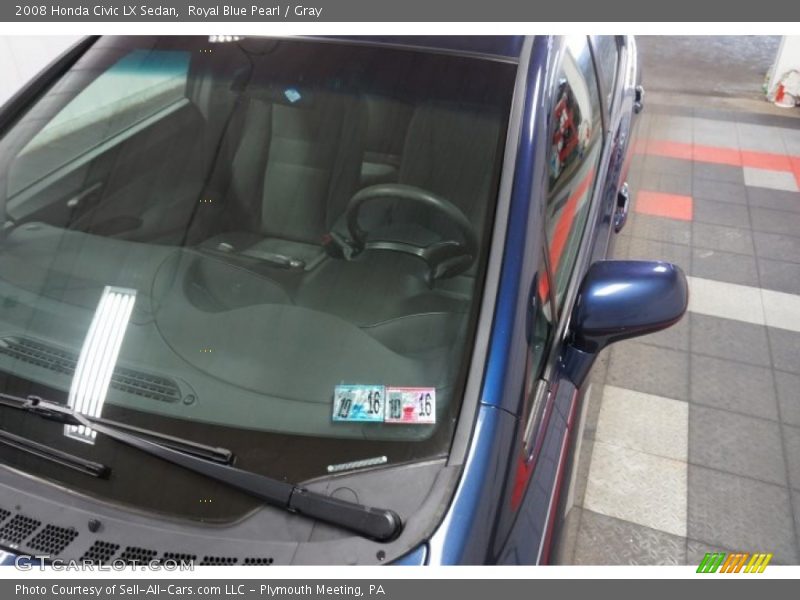 Royal Blue Pearl / Gray 2008 Honda Civic LX Sedan