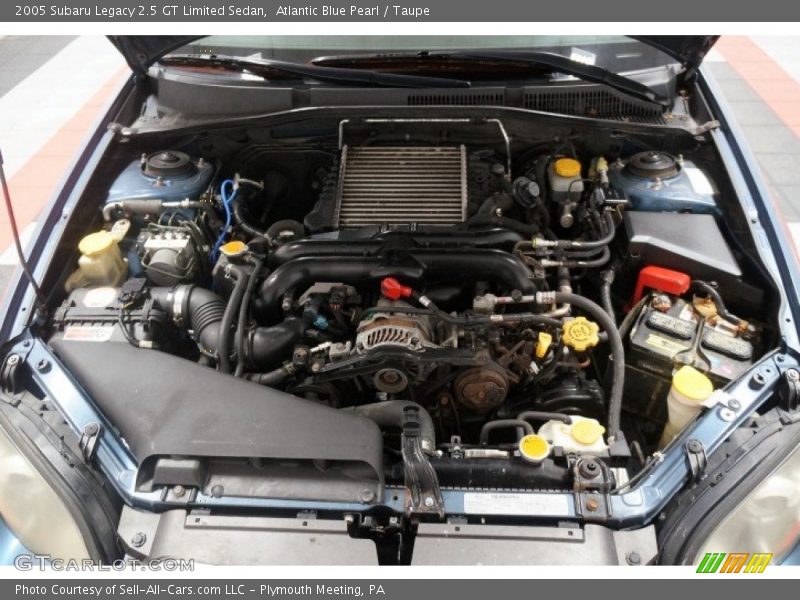 Atlantic Blue Pearl / Taupe 2005 Subaru Legacy 2.5 GT Limited Sedan