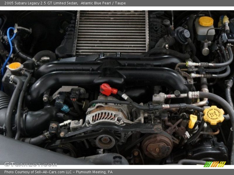 Atlantic Blue Pearl / Taupe 2005 Subaru Legacy 2.5 GT Limited Sedan