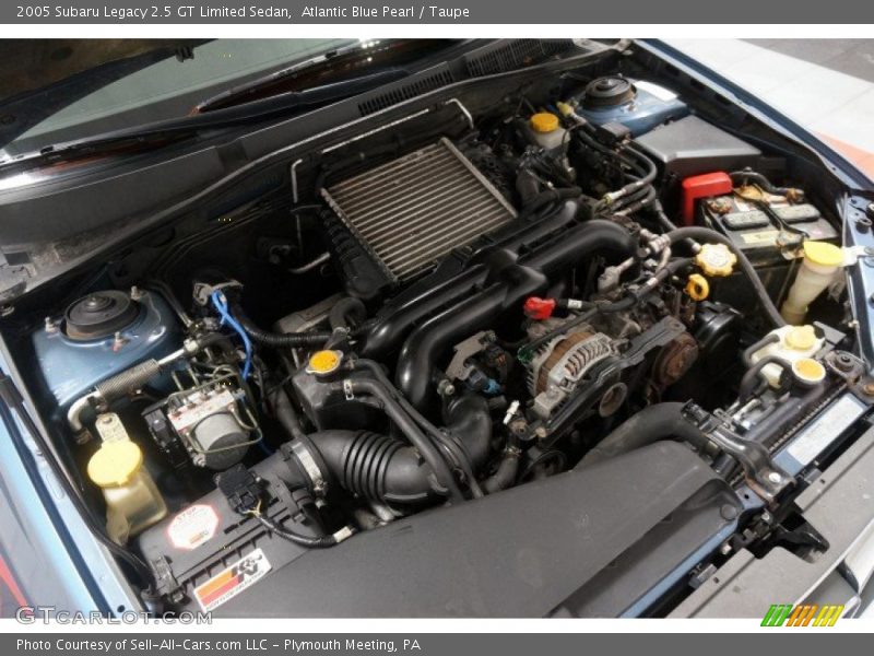 Atlantic Blue Pearl / Taupe 2005 Subaru Legacy 2.5 GT Limited Sedan