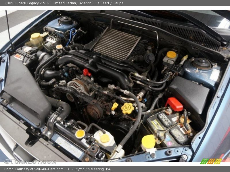 Atlantic Blue Pearl / Taupe 2005 Subaru Legacy 2.5 GT Limited Sedan