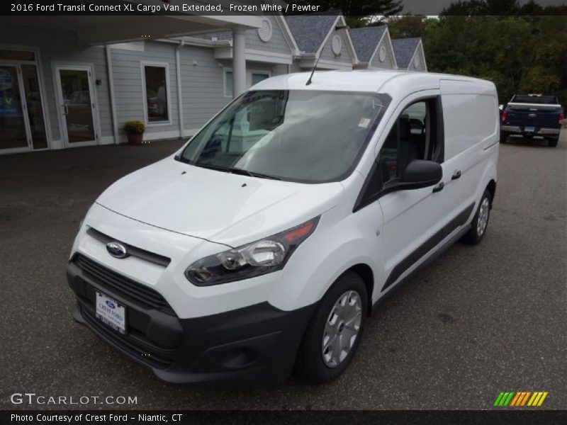Frozen White / Pewter 2016 Ford Transit Connect XL Cargo Van Extended
