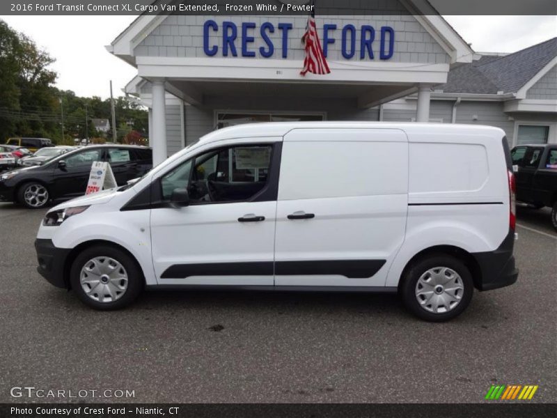 Frozen White / Pewter 2016 Ford Transit Connect XL Cargo Van Extended