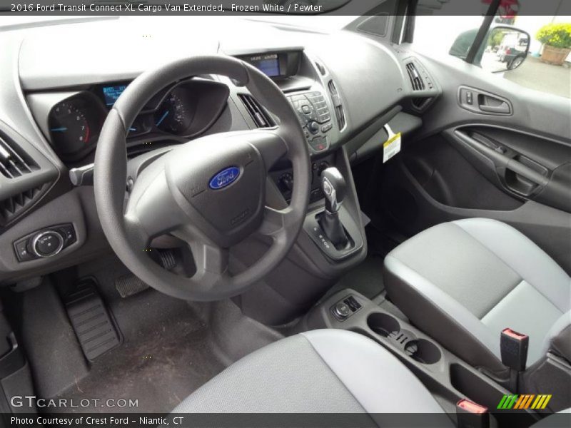 Pewter Interior - 2016 Transit Connect XL Cargo Van Extended 