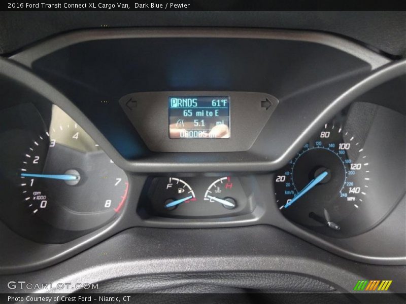  2016 Transit Connect XL Cargo Van XL Cargo Van Gauges