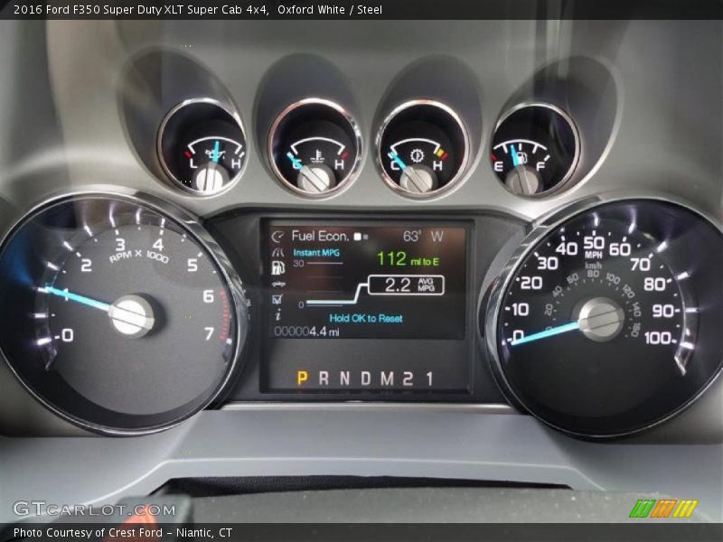  2016 F350 Super Duty XLT Super Cab 4x4 XLT Super Cab 4x4 Gauges