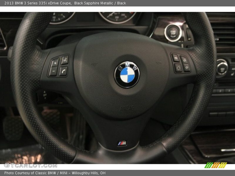 Black Sapphire Metallic / Black 2013 BMW 3 Series 335i xDrive Coupe