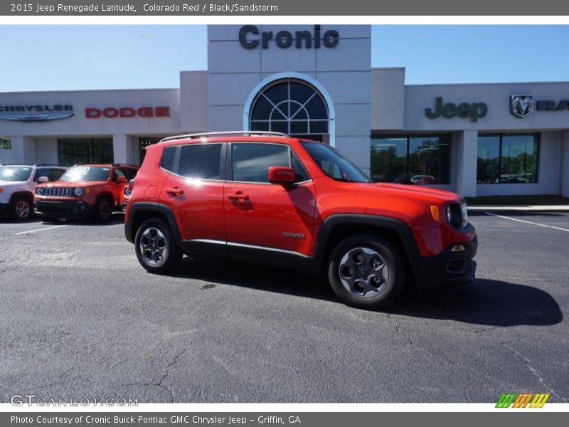 Colorado Red / Black/Sandstorm 2015 Jeep Renegade Latitude