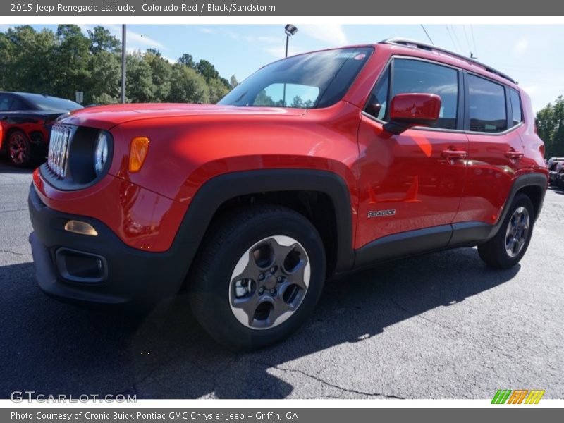 Colorado Red / Black/Sandstorm 2015 Jeep Renegade Latitude