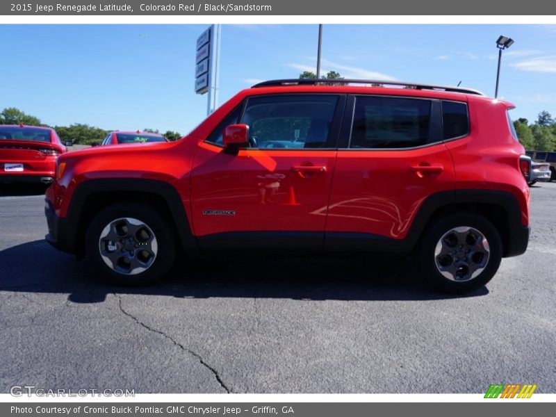 Colorado Red / Black/Sandstorm 2015 Jeep Renegade Latitude
