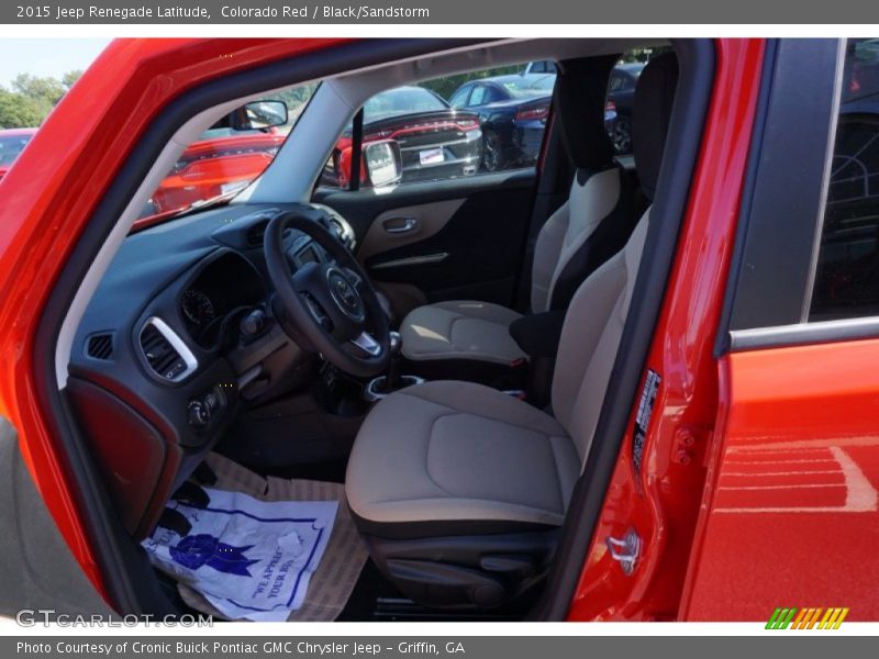 Colorado Red / Black/Sandstorm 2015 Jeep Renegade Latitude